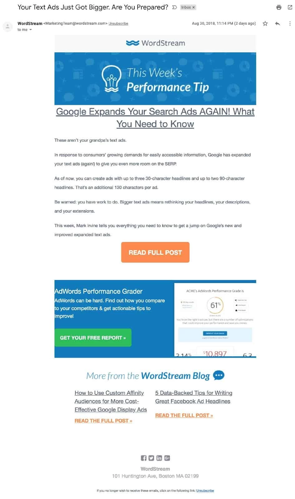 kiat pemasaran email - aliran kata