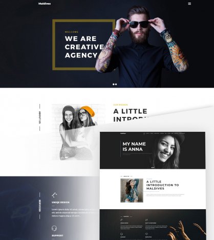 maldivler yaratıcı wordpress teması.