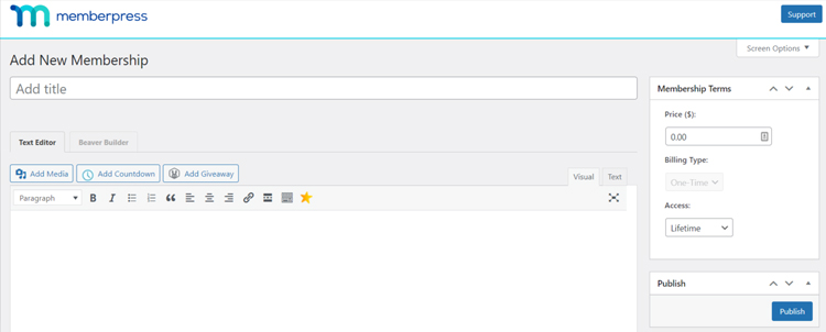 在 memberpress 中添加新成员