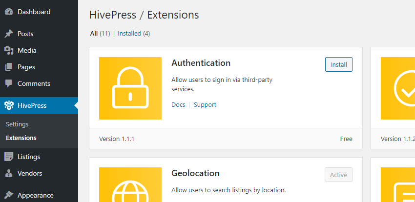 ListingHive 主題集成