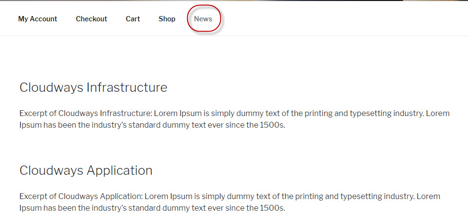 Результат страницы