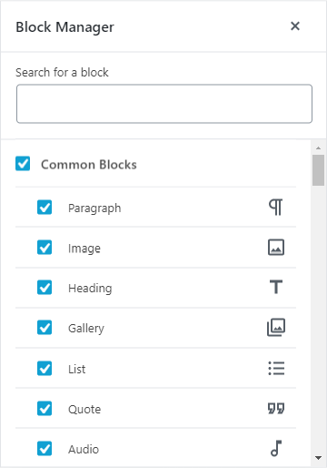구텐베르크 편집기 블록