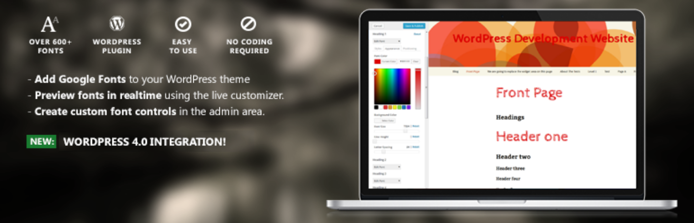 łatwe czcionki google