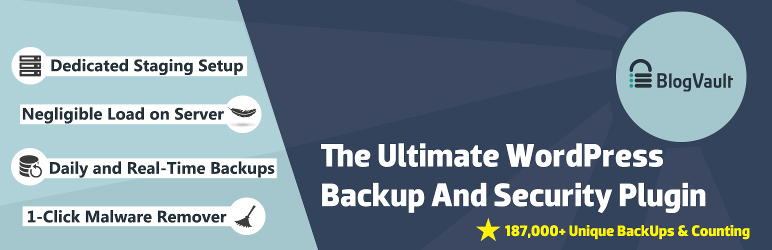 Plugin di backup e sicurezza di WordPress BlogVault