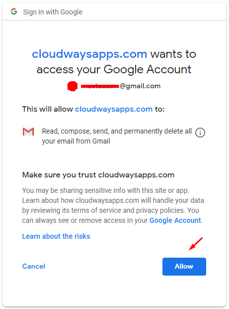 Разрешить сайту WordPress использовать консоль Google