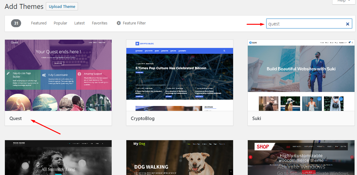 download del tema della ricerca