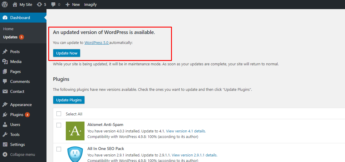 wordpress 5.0