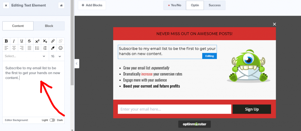 Bildelement bearbeiten