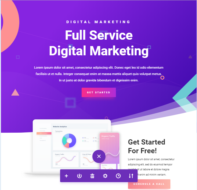 divi başlangıç teması