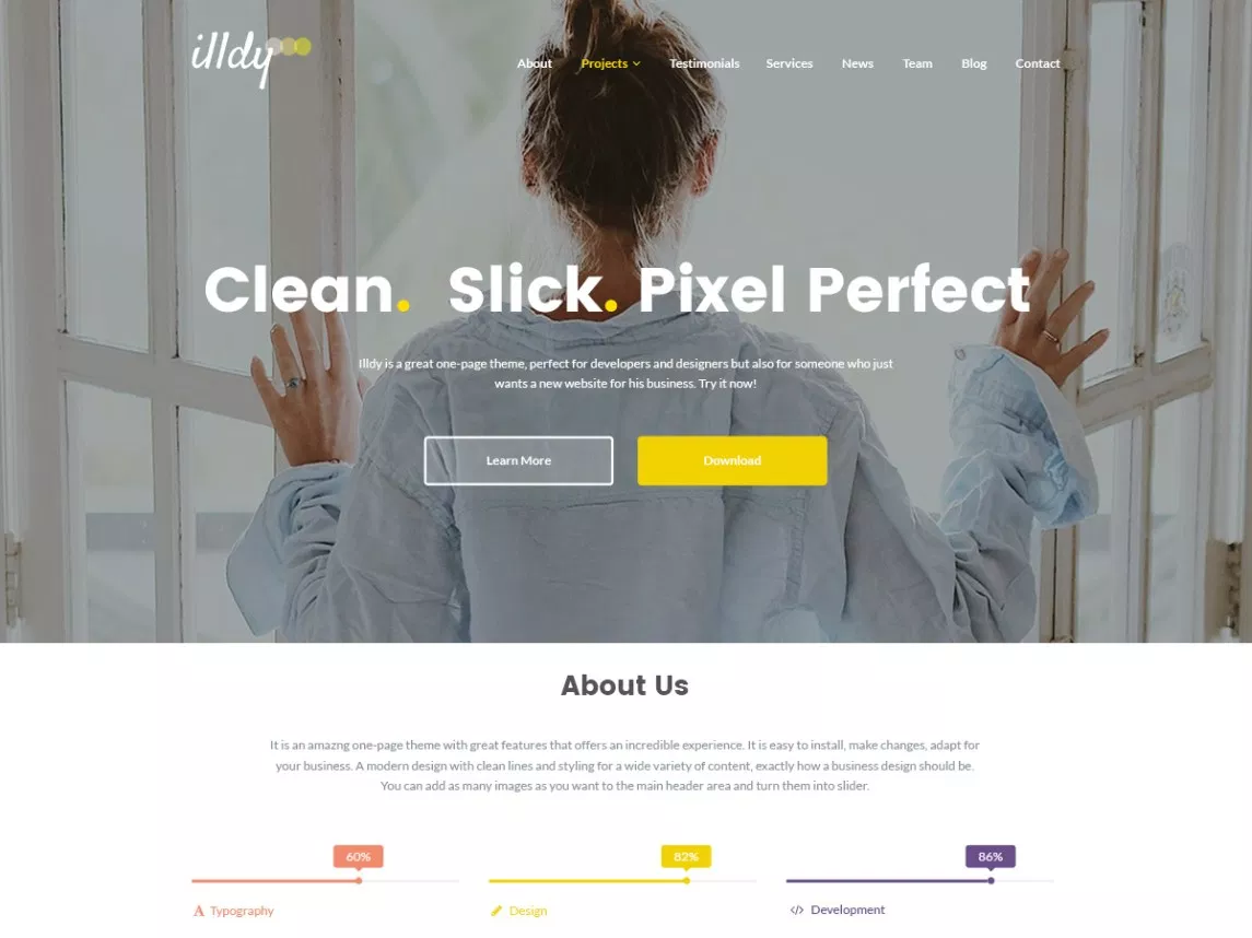 Illdy küçük işletme WordPress teması