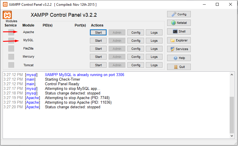XAMPPをインストールする