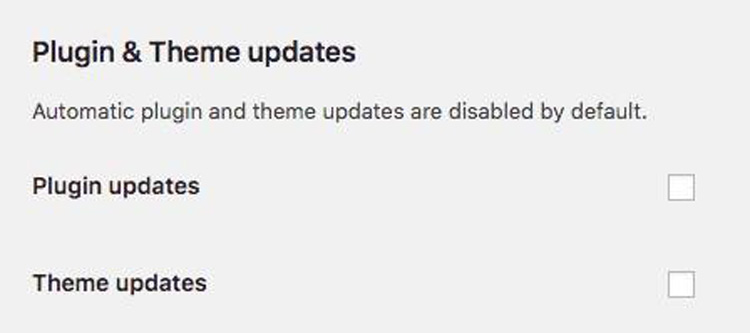 Plugins und Theme-Updates