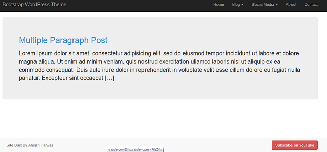 Displaying the Featured Posts