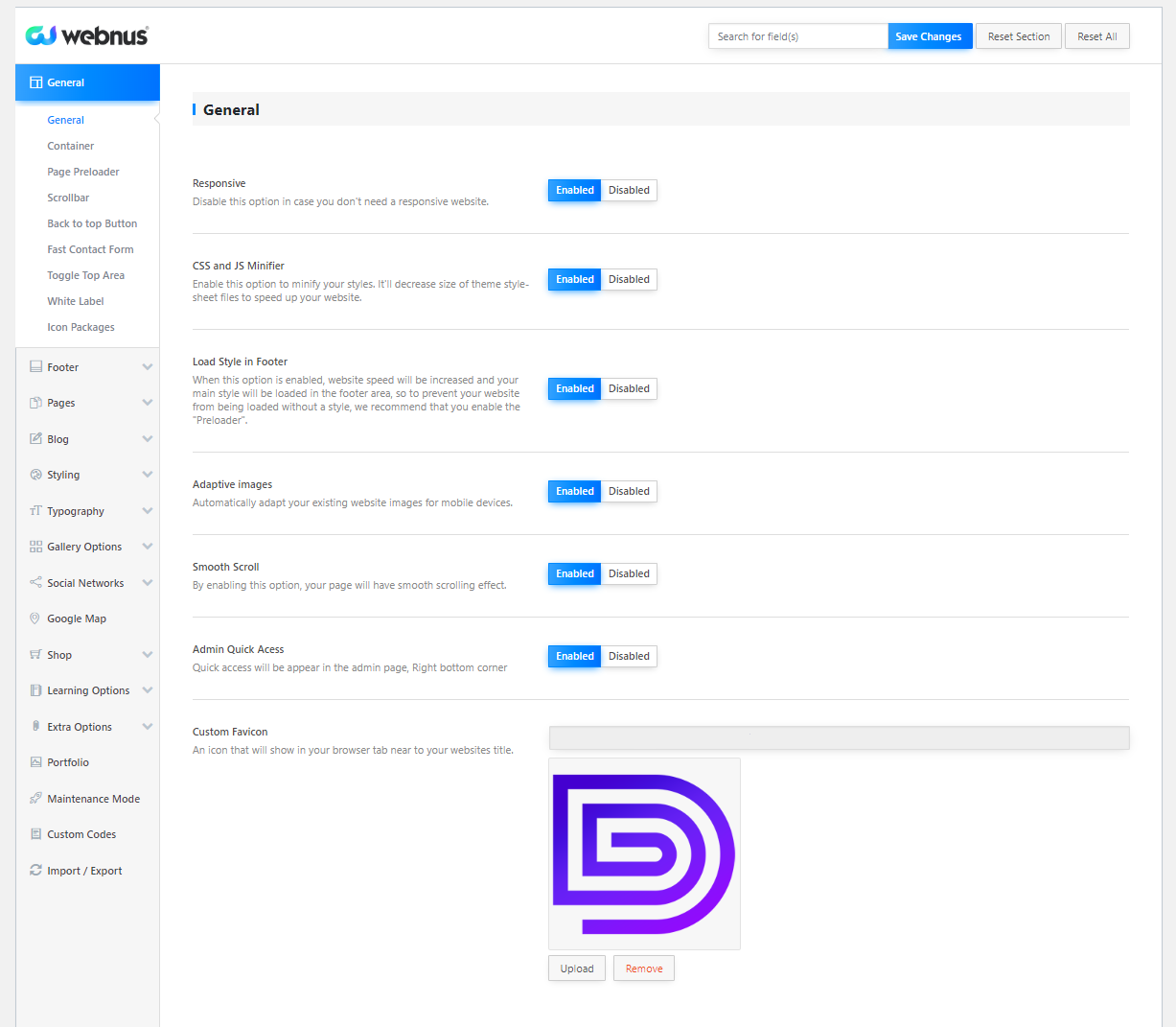 Глубокая настройка темы