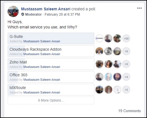 Cloudways Poll - Хостинг электронной почты на выбор пользователя для малого и среднего бизнеса