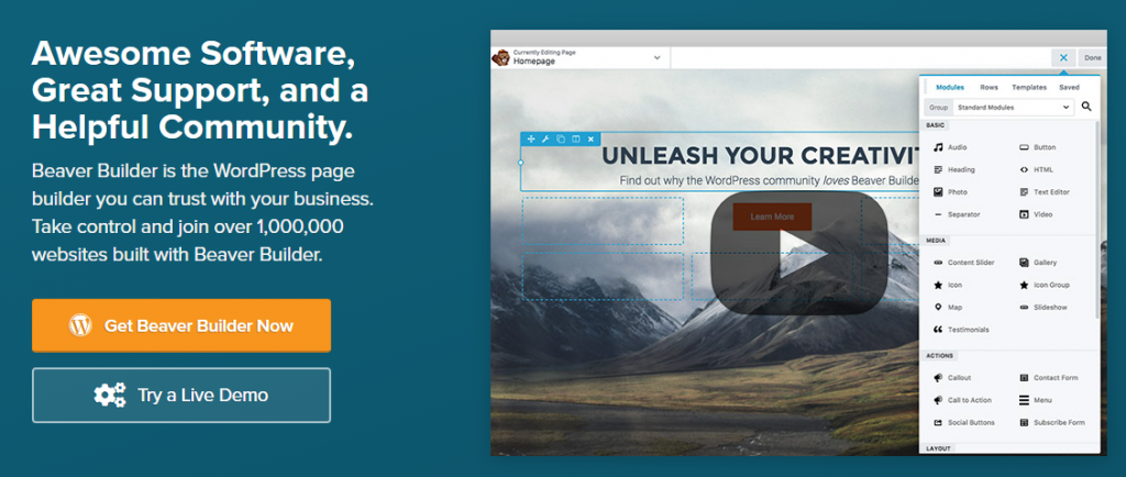 Übersicht über den Beaver Builder