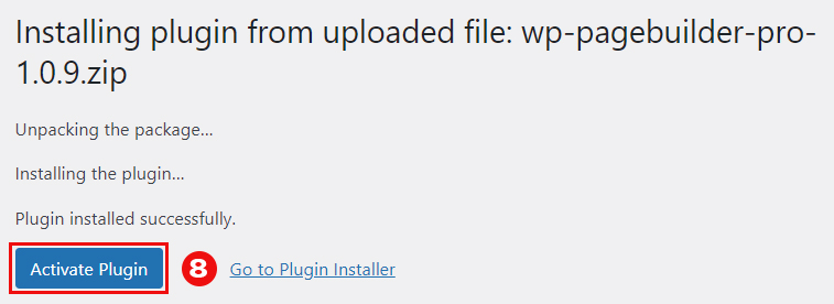activați generatorul de pagini wp
