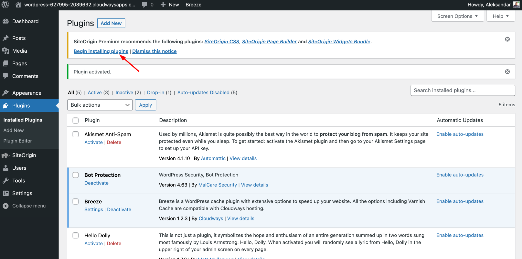 répertoire des plugins wordpress