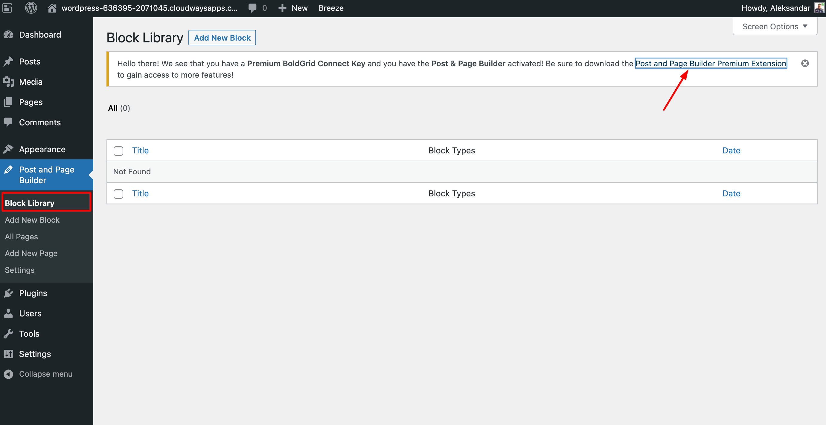 paramétrage du plug-in