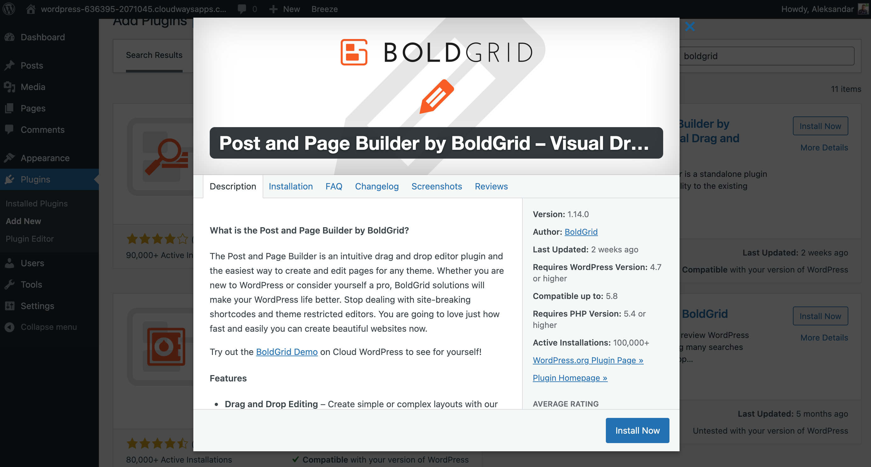 paramètres de grille en gras