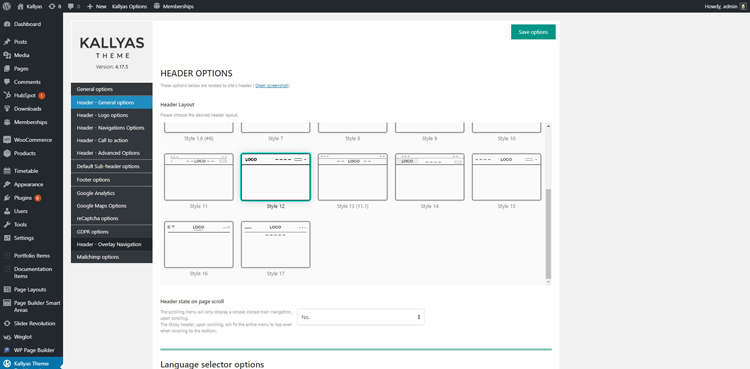 Demo-uri tematice Kallyas