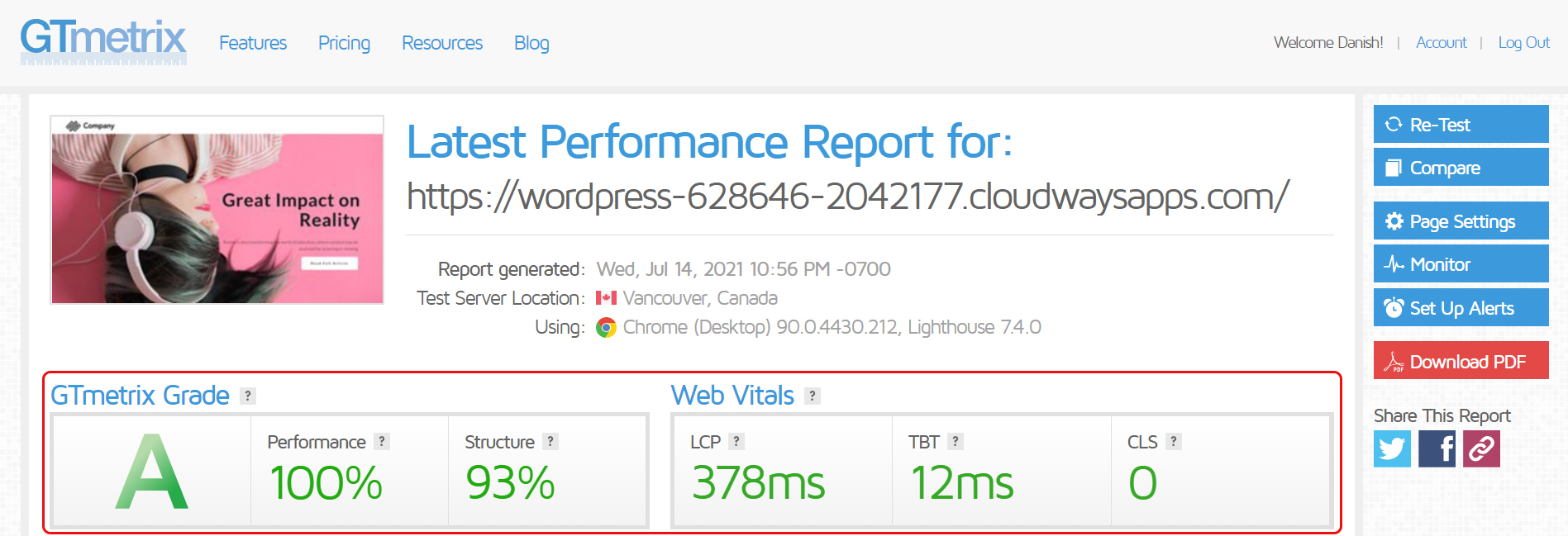 GTmetrix Tohum Ürünleri