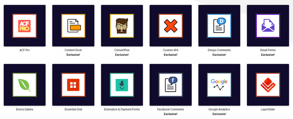 X Theme Premium Plugins und Erweiterungen