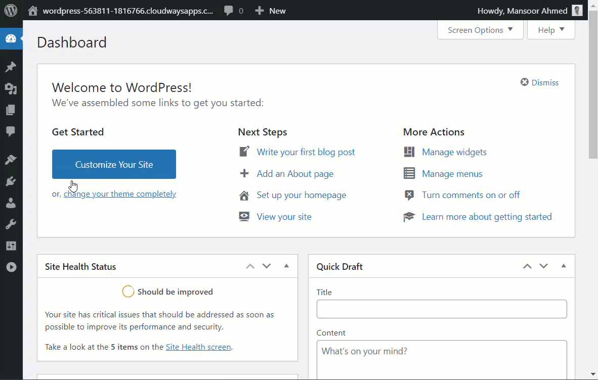 instalación woolentor