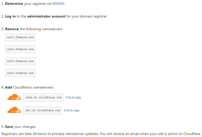 ネームサーバーを変更する