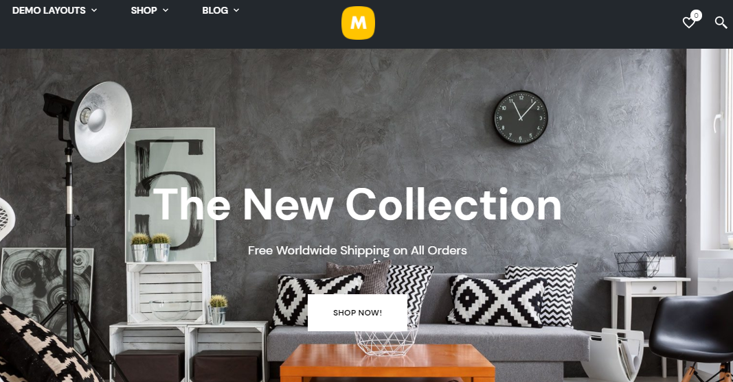 Tema de comércio eletrônico do Merchandiser WordPress