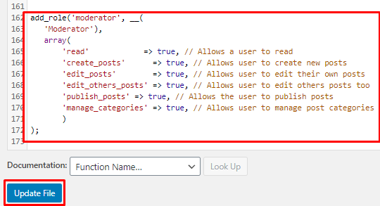 WordPressユーザーロールモデレーターを追加する