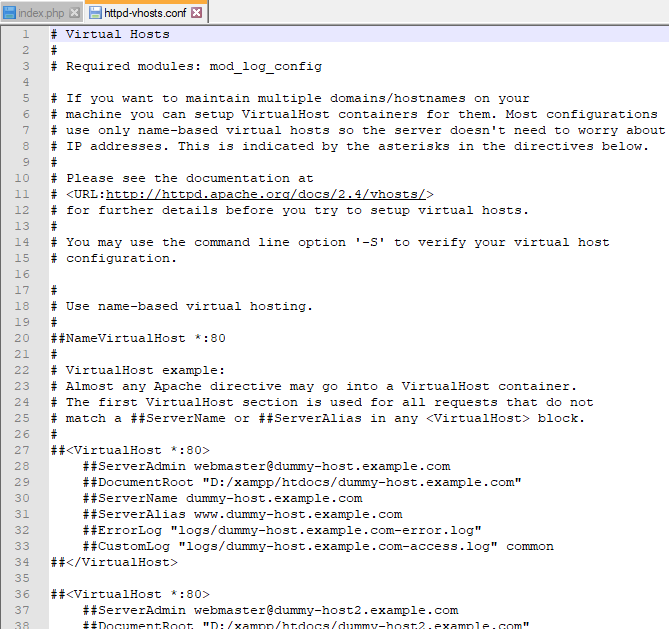 archivo httpd vhost conf