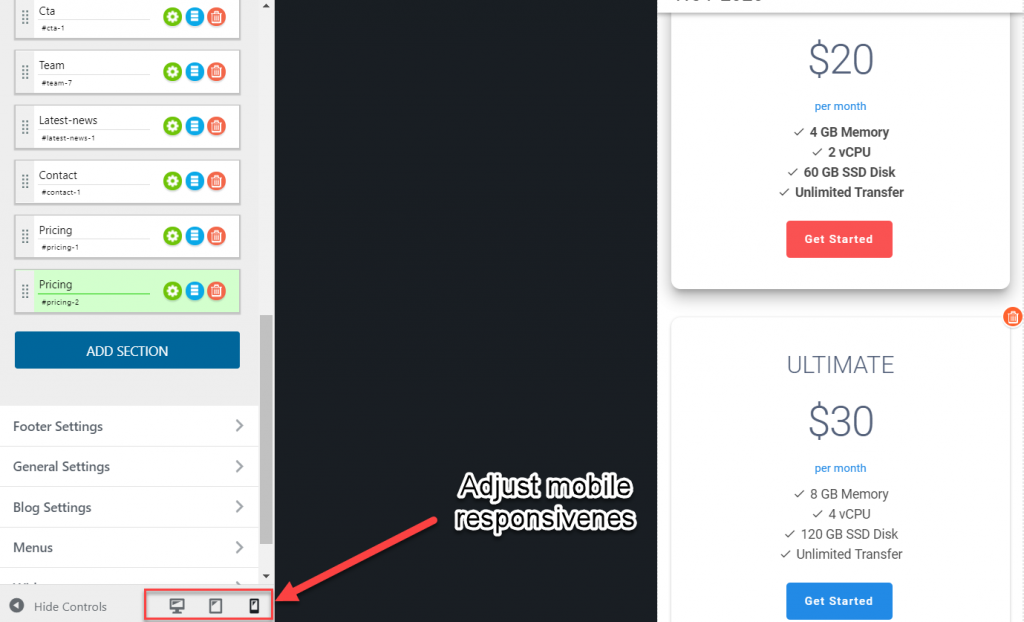 Thème Materialis Réactivité mobile