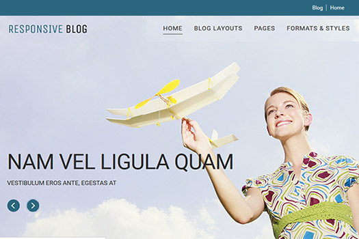 Tema de blog responsivo