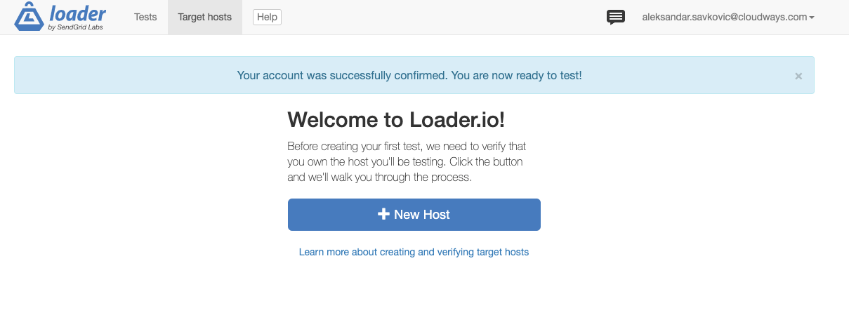 Adăugați o nouă gazdă pe încărcător