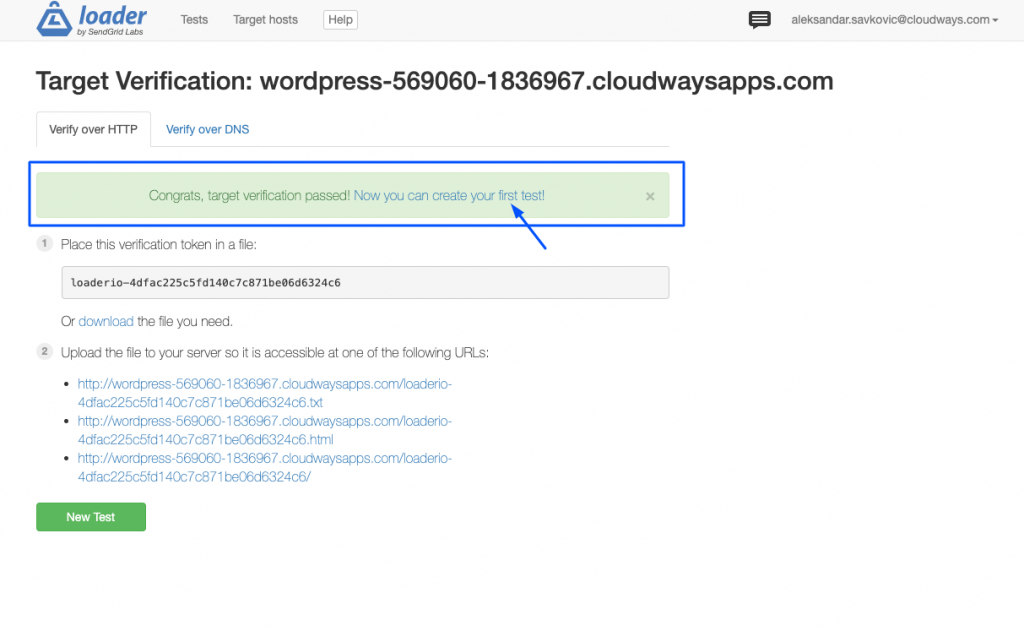 verificarea țintei încărcătorului