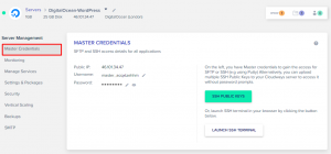 poświadczenia główne serwera