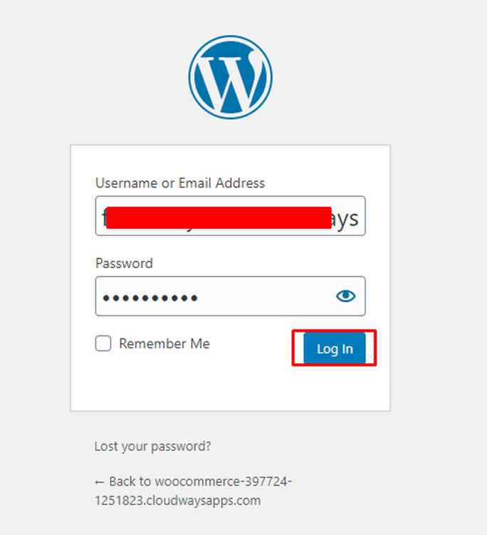 page de connexion woocommerce