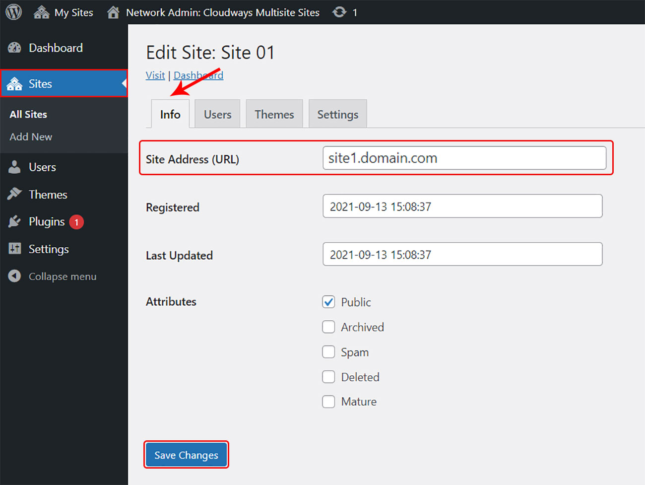 modifier-adresse-site