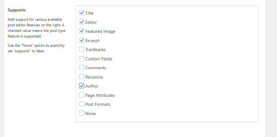 listă de asistență personalizată pentru tipul postării