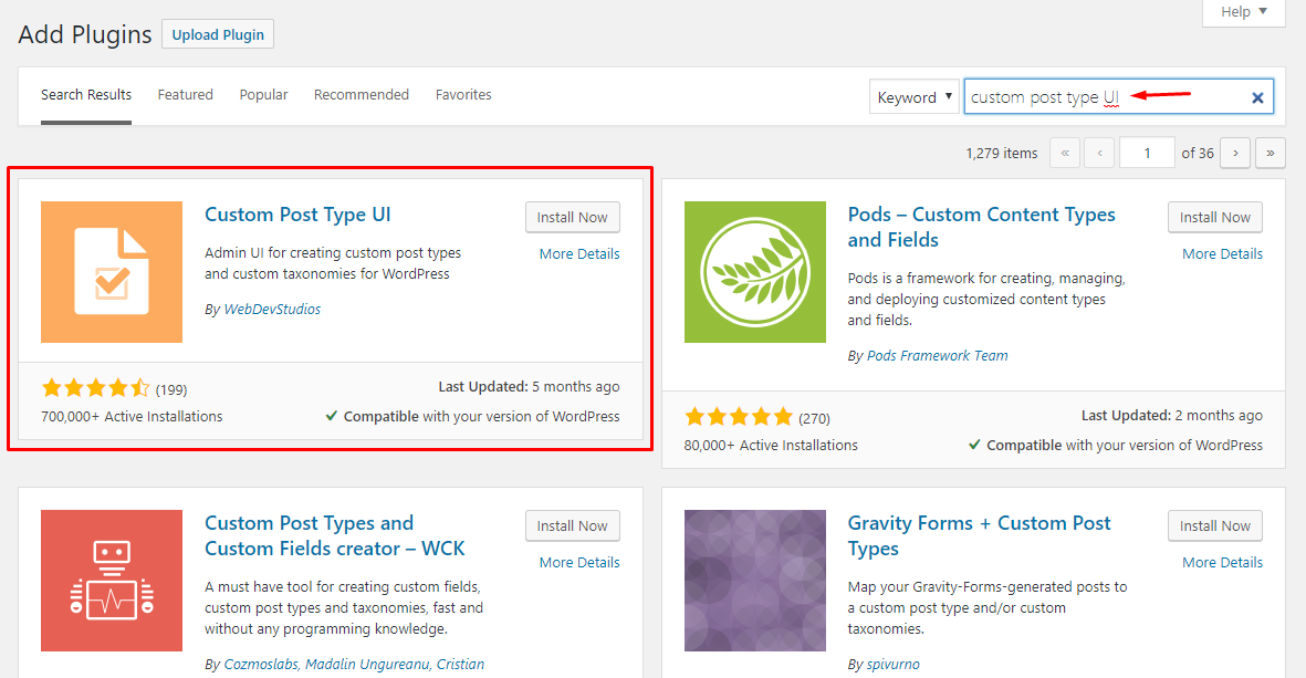 UI tip post personalizat