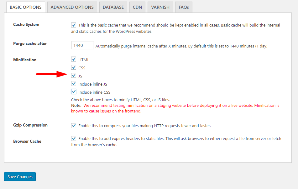 Плагин кеширования WordPress - Breeze