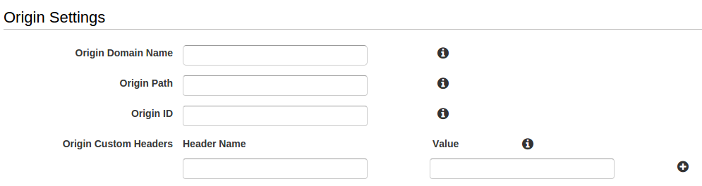 CDN-Ursprungseinstellungen