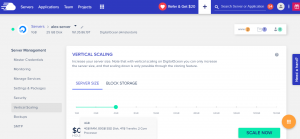 mise à l'échelle verticale