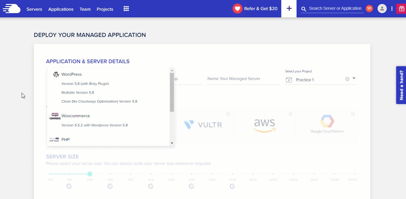 запуск облачного сервера