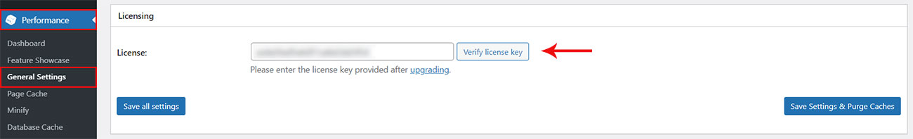 Licență W3-Total-Cache