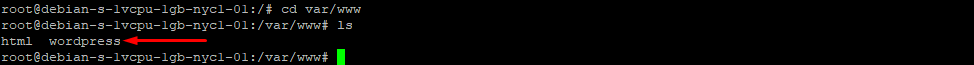 cd var/www