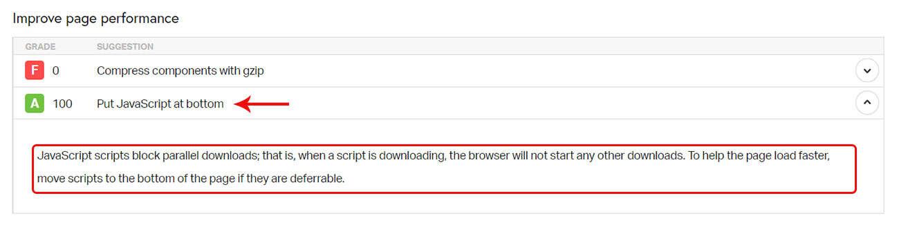 Put-JavaScript-na dole