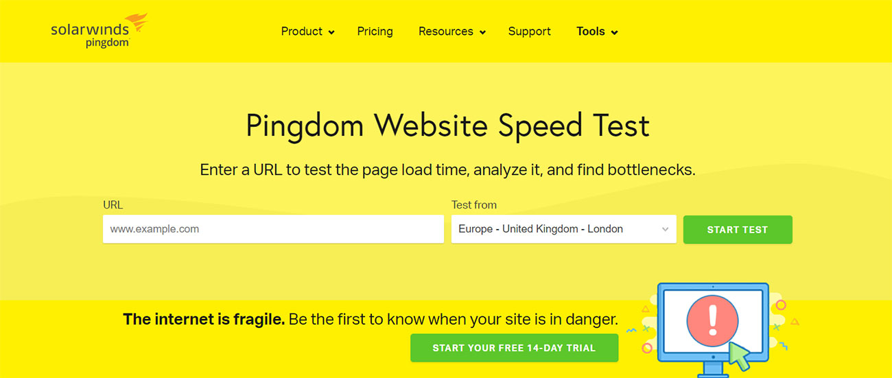 Pindgom-Website-speed-test-narzędzie