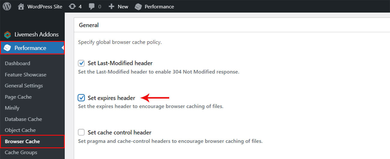 W3-Całkowita-Cache-Expiry nagłówek